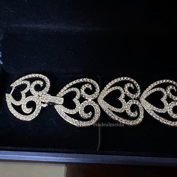 Swarovski 2006 Disney Cinderella Rhodium Plated Bracelet RARE 1514997 - Picture 6 of 10